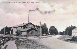 Ayr American Plow Works Co. at the corner of Church and Piper Streets