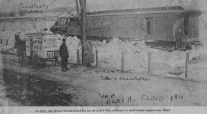William Short standing besides the Proudfoot Bakery Cart.