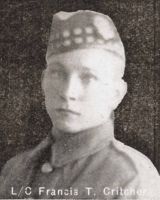 Lance Corporal Francis Thomas "Fred" Critcher