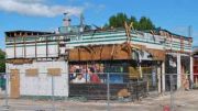 Former Aberle Service Station being demolished 2011