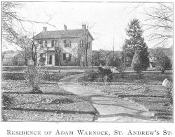 Adam Warnock St. Andrew's St. Galt, Ontario