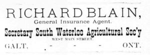 1887 Waterloo-Wellington Directory