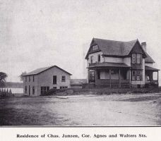 Residence of Charles Janzen corner of Agnes and Walter Streets, Kitchener, Ontario in 1912