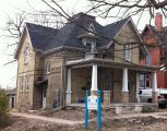 Queen St. N. 0188 - House - white brick - 1 1/2 storey Kitchener