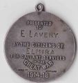 Earl Lavery World War I medallion