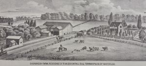Evergreen farm in 1881
