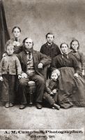 Frederick Strasser family  About 1870